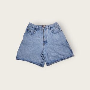 Vintage 90s Faded Glory light wash denim high waist jeans shorts